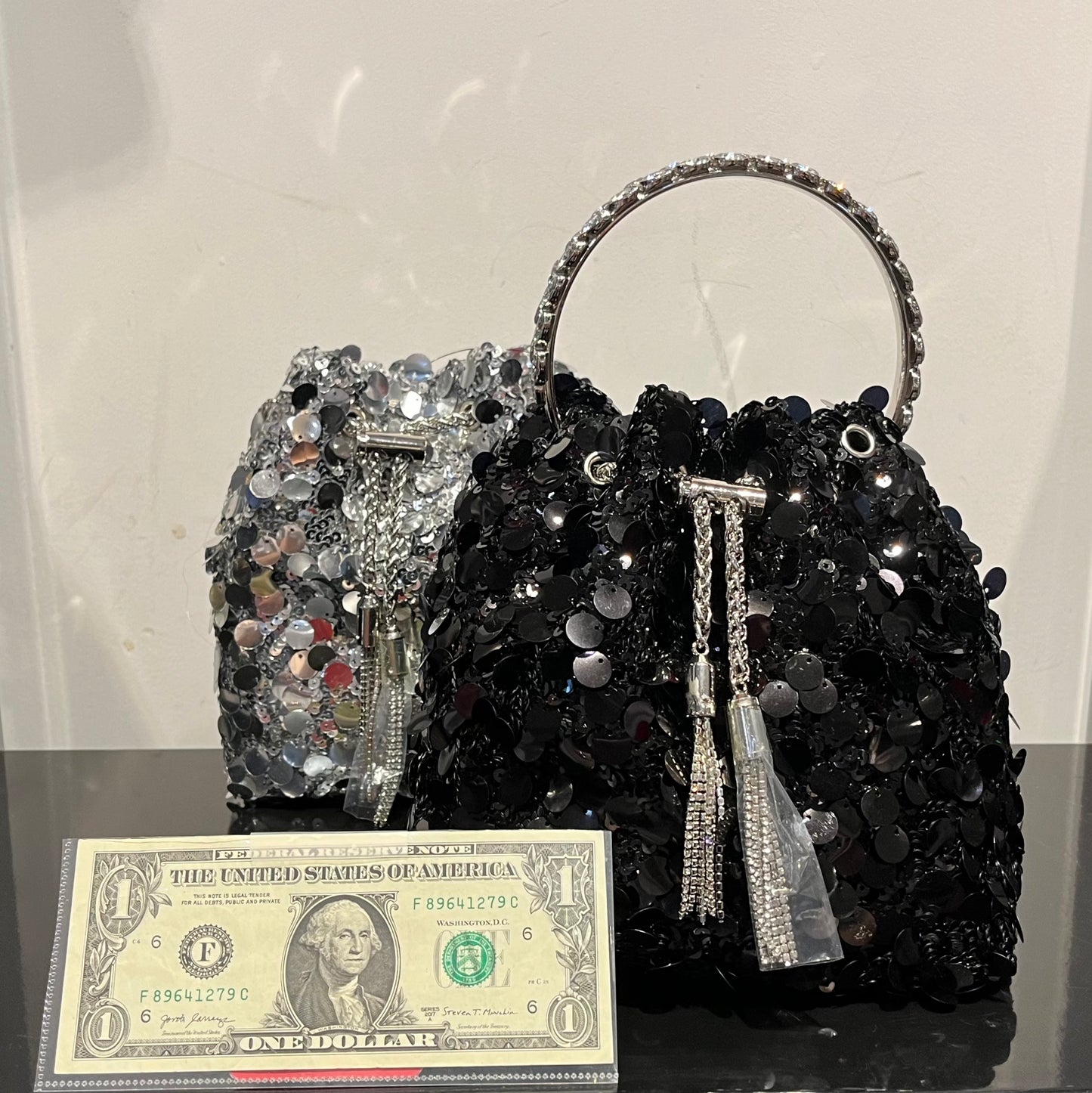 Big Sequins Bucket Bag