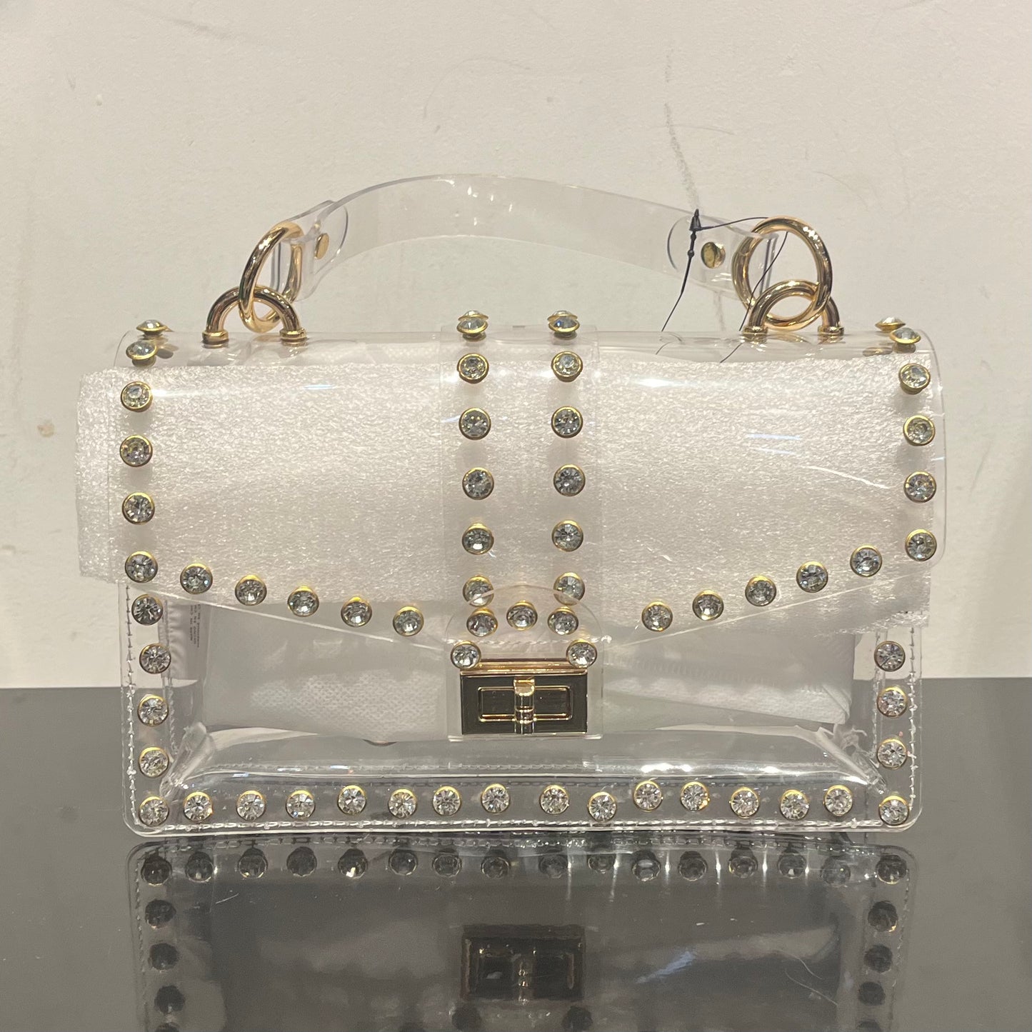 Studded Clear Bag