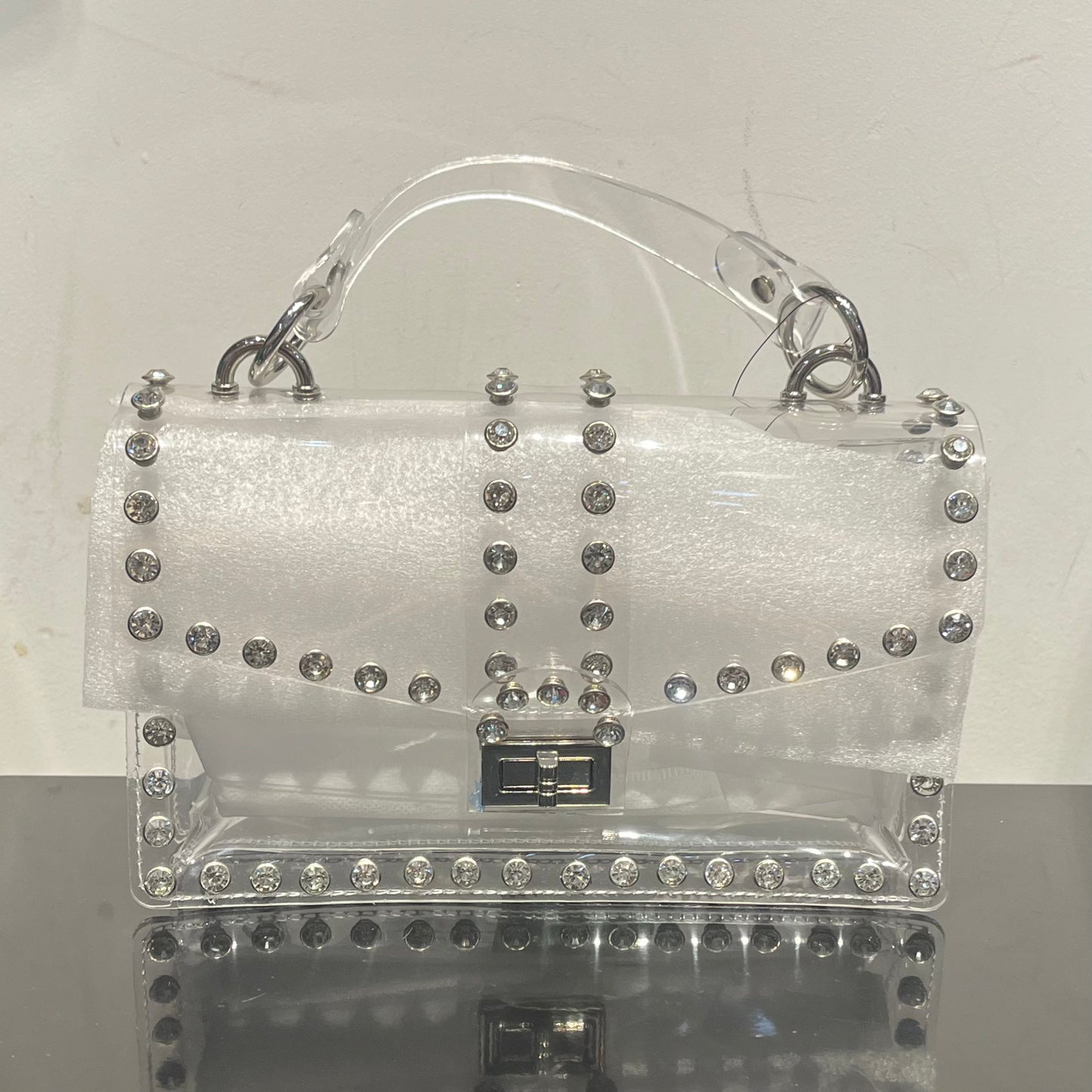Studded Clear Bag
