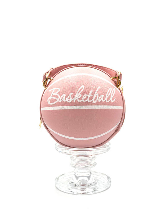 Novelty Basketball Crossbody Bag - Sporty Chic Round Purse