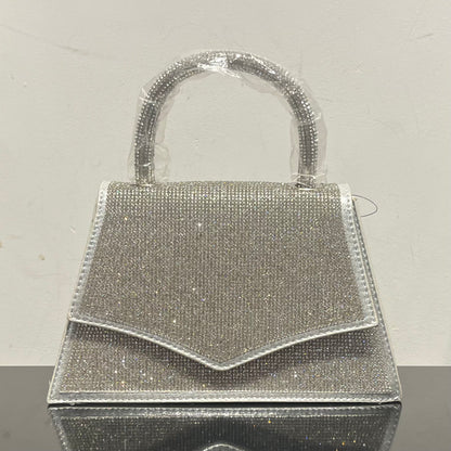 Rhinestone Top Handle Clutch