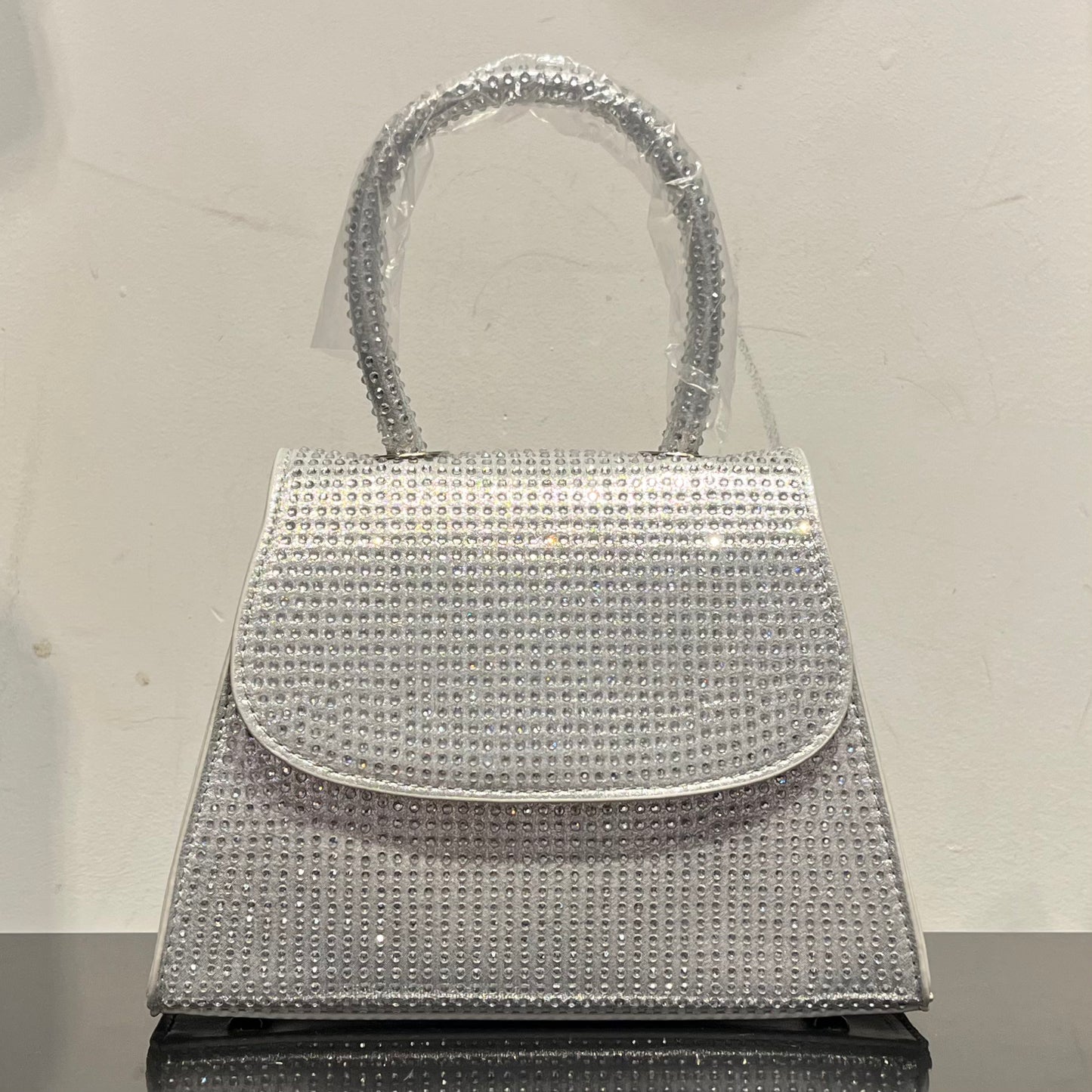 Hot Fix Stone Metallic Bag