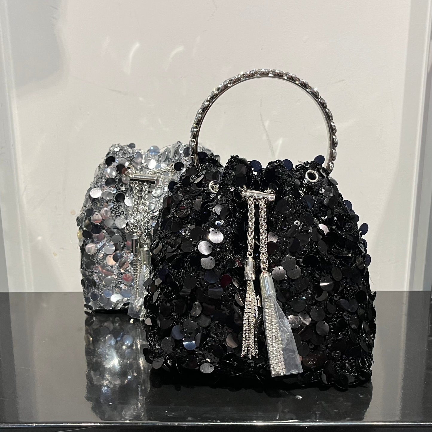 Big Sequins Bucket Bag