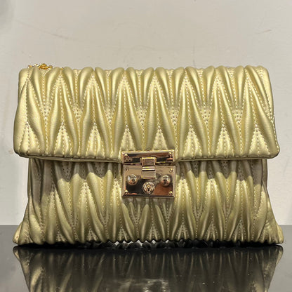 Quilted Faux Leather Bag