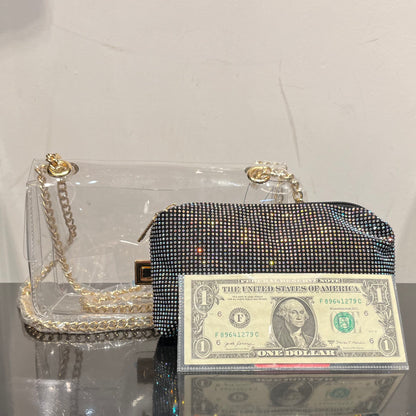 Transparent Bag w/ Hotfix Pouch