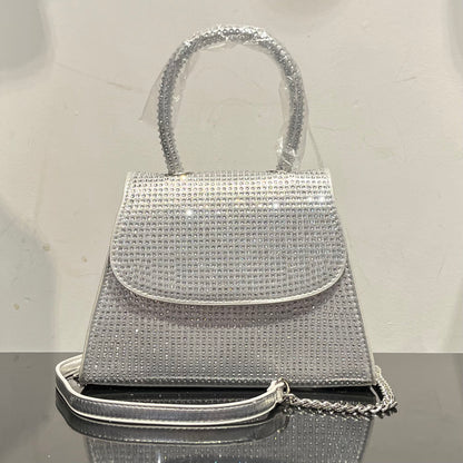 Hot Fix Stone Metallic Bag