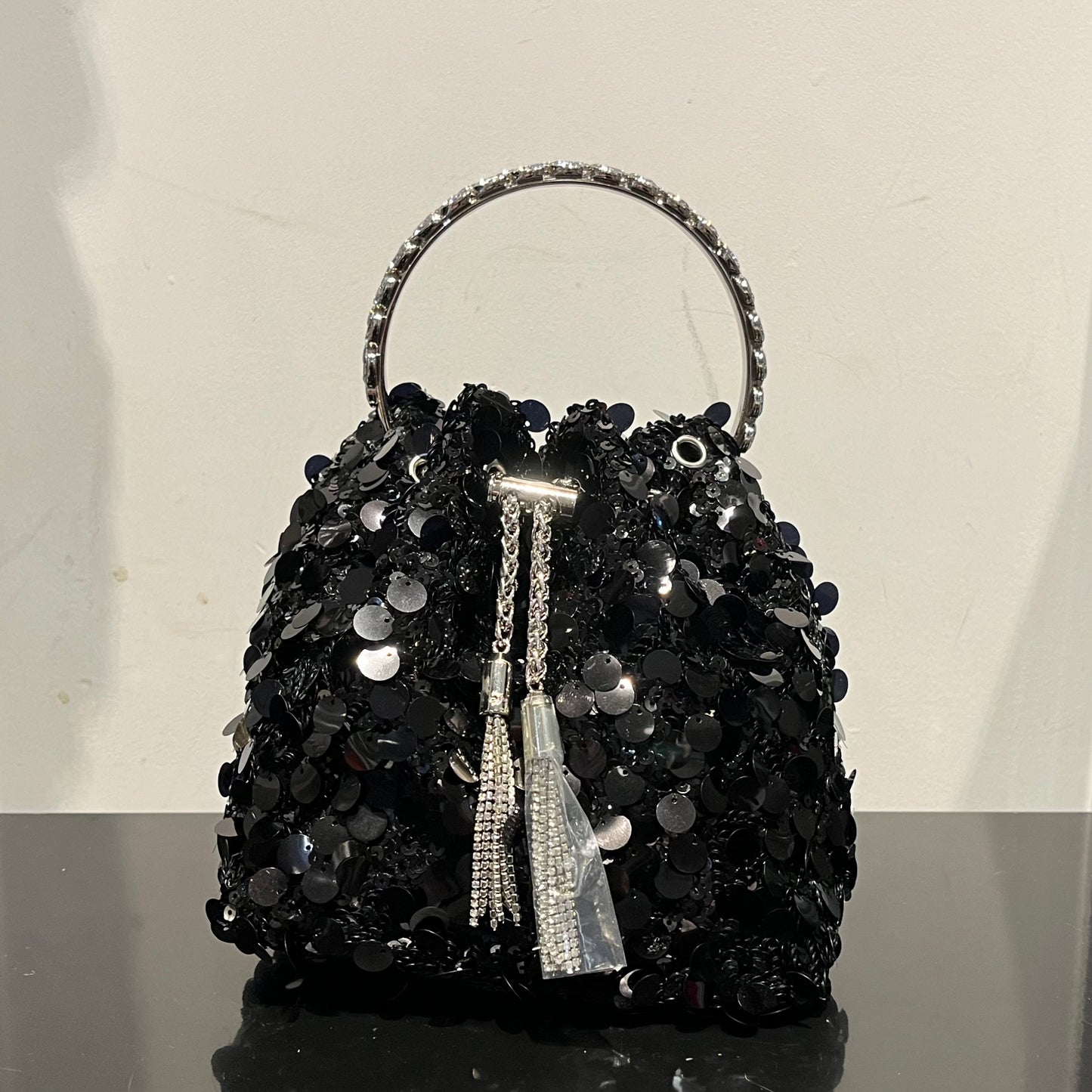 Big Sequins Bucket Bag