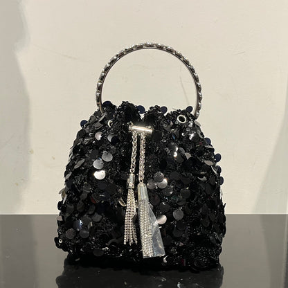 Big Sequins Bucket Bag