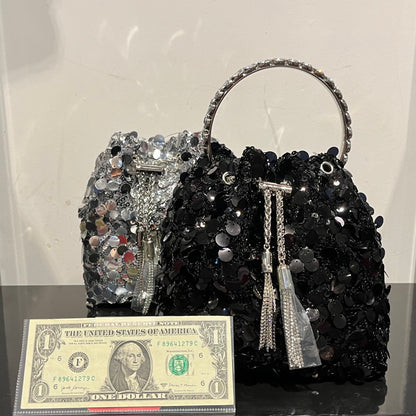 Big Sequins Bucket Bag