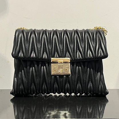 Quilted Faux Leather Bag