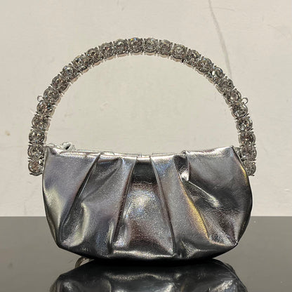 Metallic Stone Handle Bag