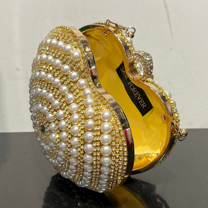 Heart Shape Party Clutch