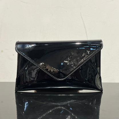Enamel Envelope Clutch