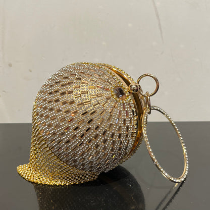 Rhinestone Ball Clutch