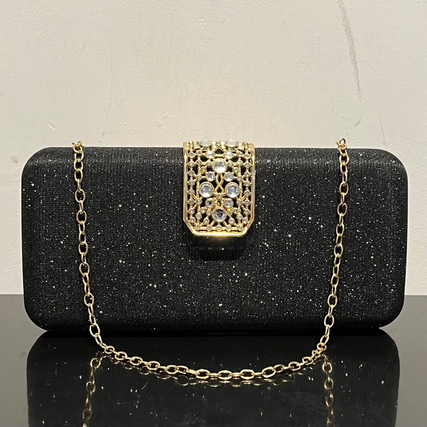 Glitter Frame Party Clutch