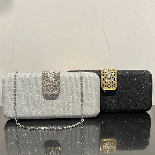Glitter Frame Party Clutch