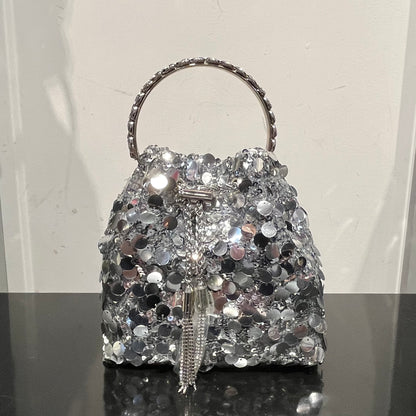 Big Sequins Bucket Bag