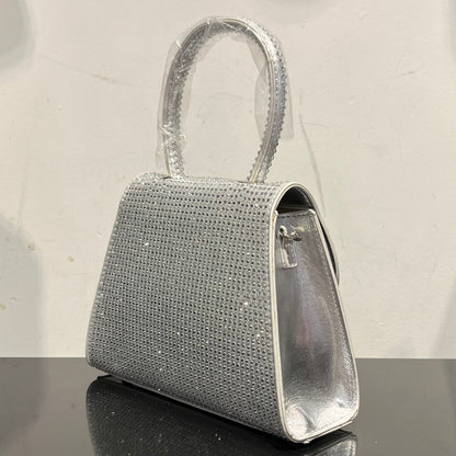 Hot Fix Stone Metallic Bag