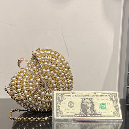 Heart Shape Party Clutch
